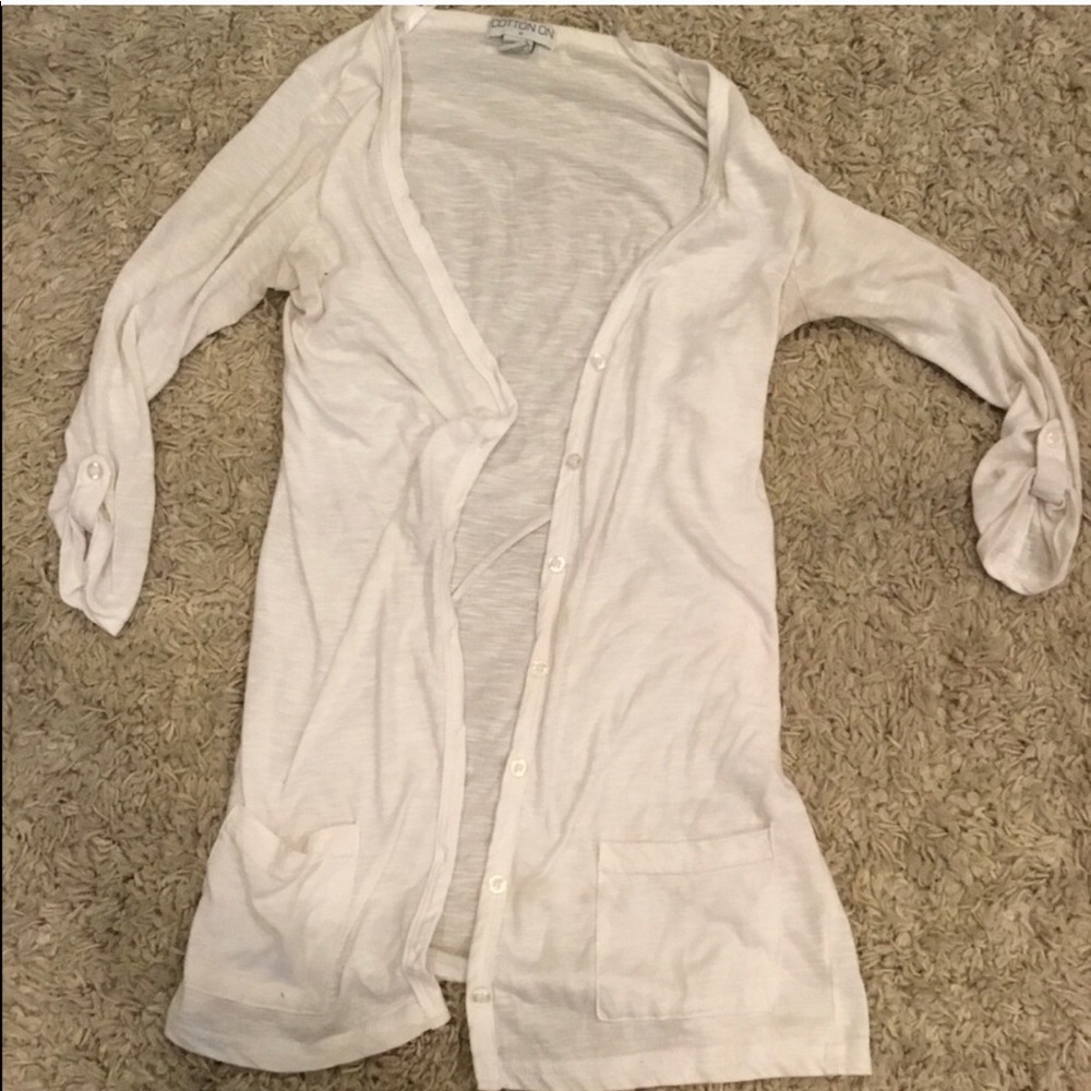 Cotton-on thin white sweater